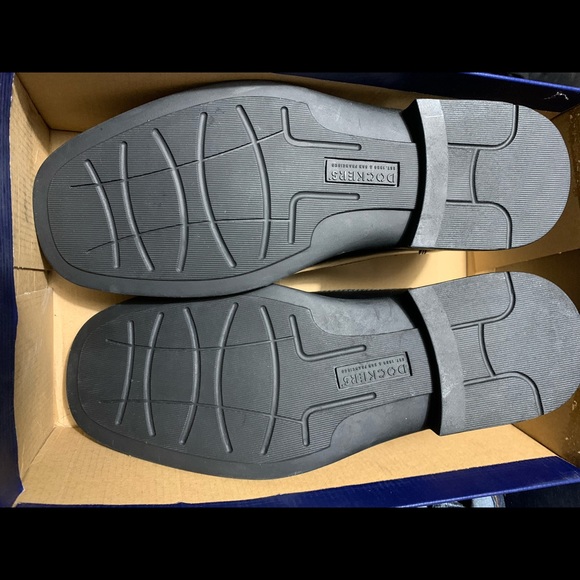 Dockers® Proposal Men's Leather Slip-On Shoes Black 10 Medium NIB Padded Footbed - Picture 4 of 4